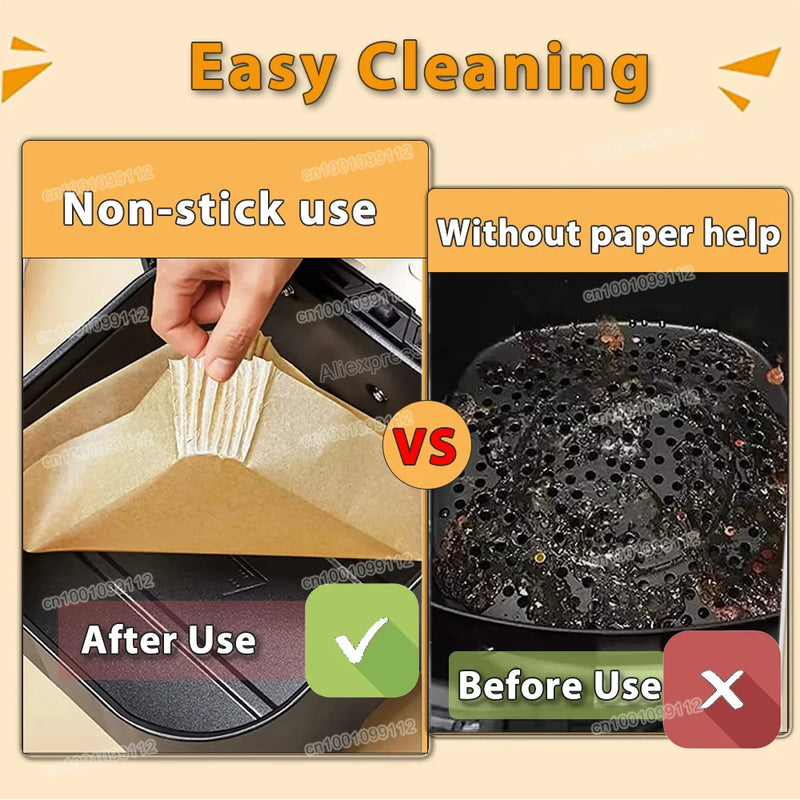 Papel para Assar sem Óleo Air Fryer