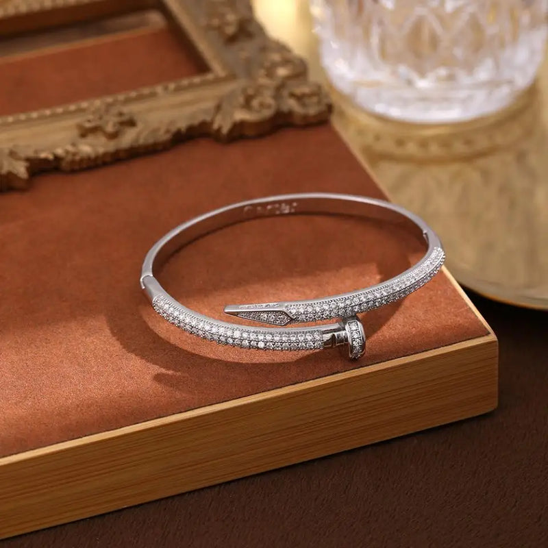Pulseira de Luxo / Inspiração em Marca Famosa /  Zircônia