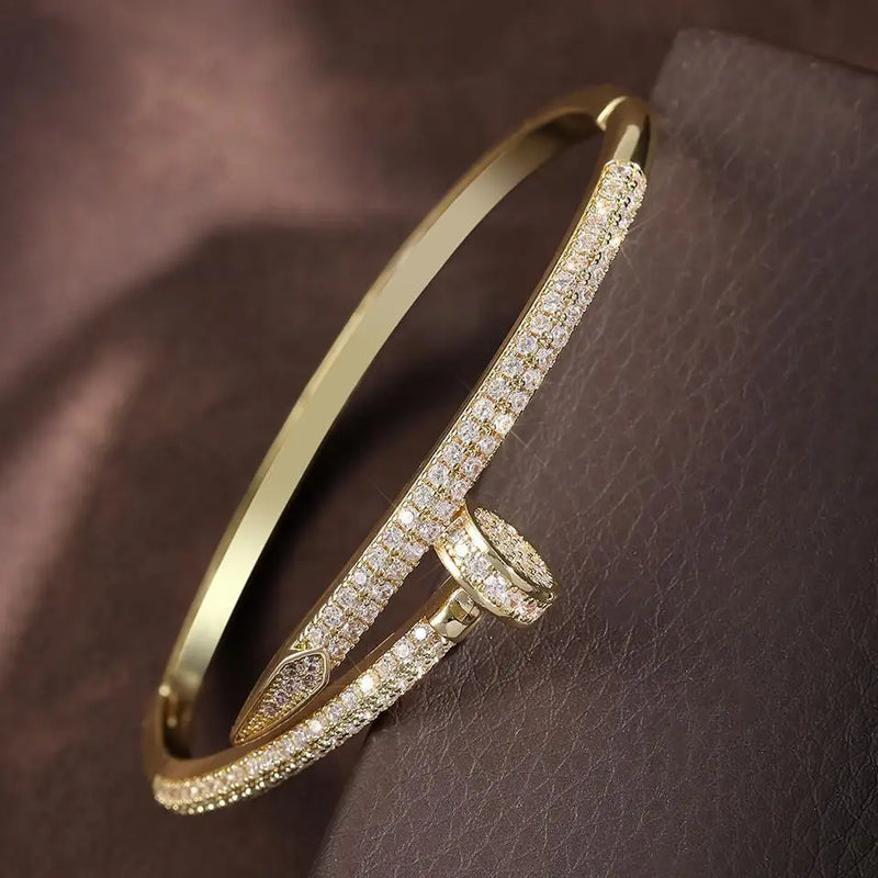 Pulseira de Luxo / Inspiração em Marca Famosa /  Zircônia