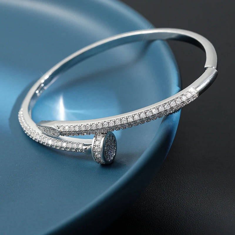 Pulseira de Luxo / Inspiração em Marca Famosa /  Zircônia