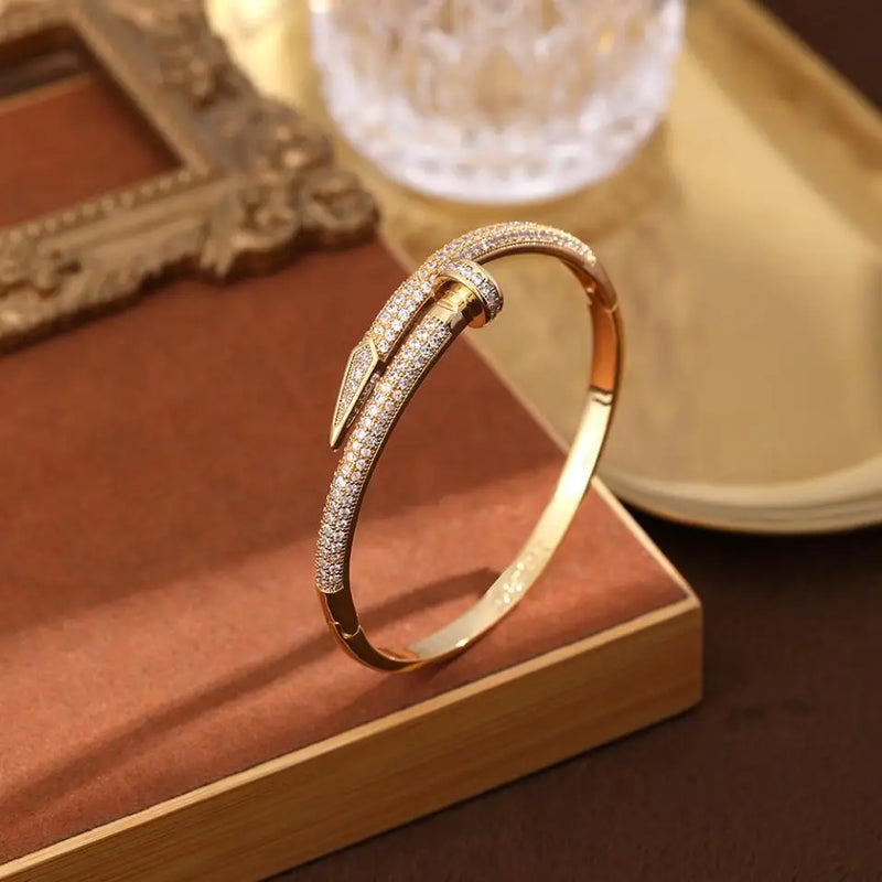 Pulseira de Luxo / Inspiração em Marca Famosa /  Zircônia