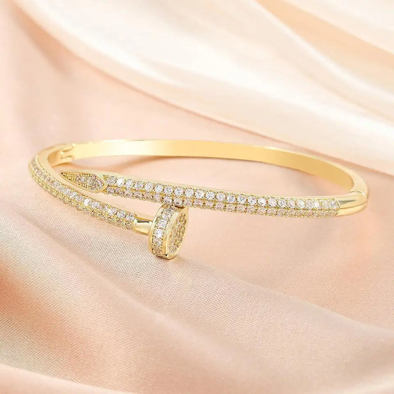 Pulseira de Luxo / Inspiração em Marca Famosa /  Zircônia
