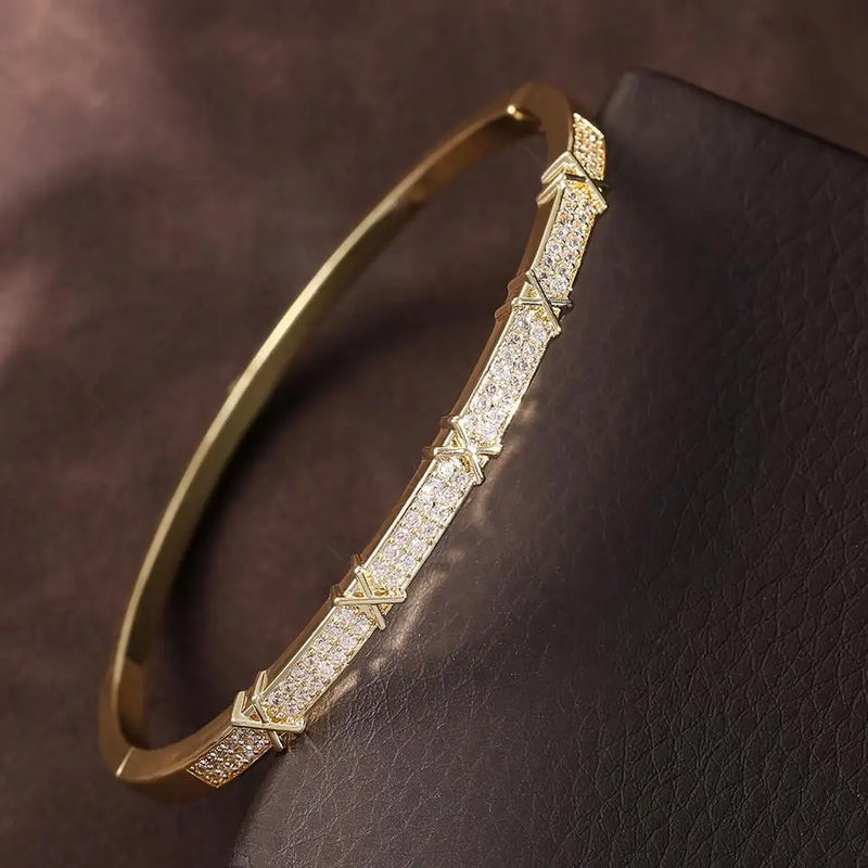 Pulseira de Luxo / Inspiração em Marca Famosa /  Zircônia