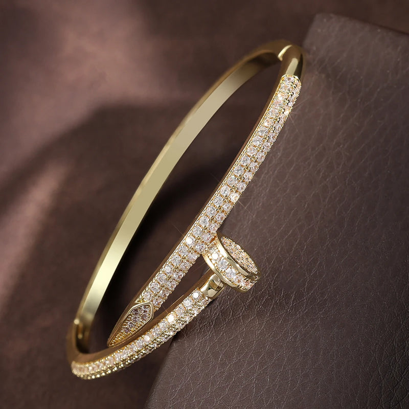 Pulseira de Luxo / Inspiração em Marca Famosa /  Zircônia