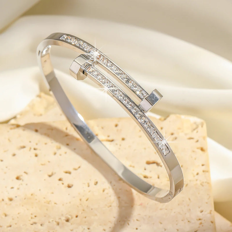 Pulseira de Luxo / Inspiração em Marca Famosa /  Zircônia